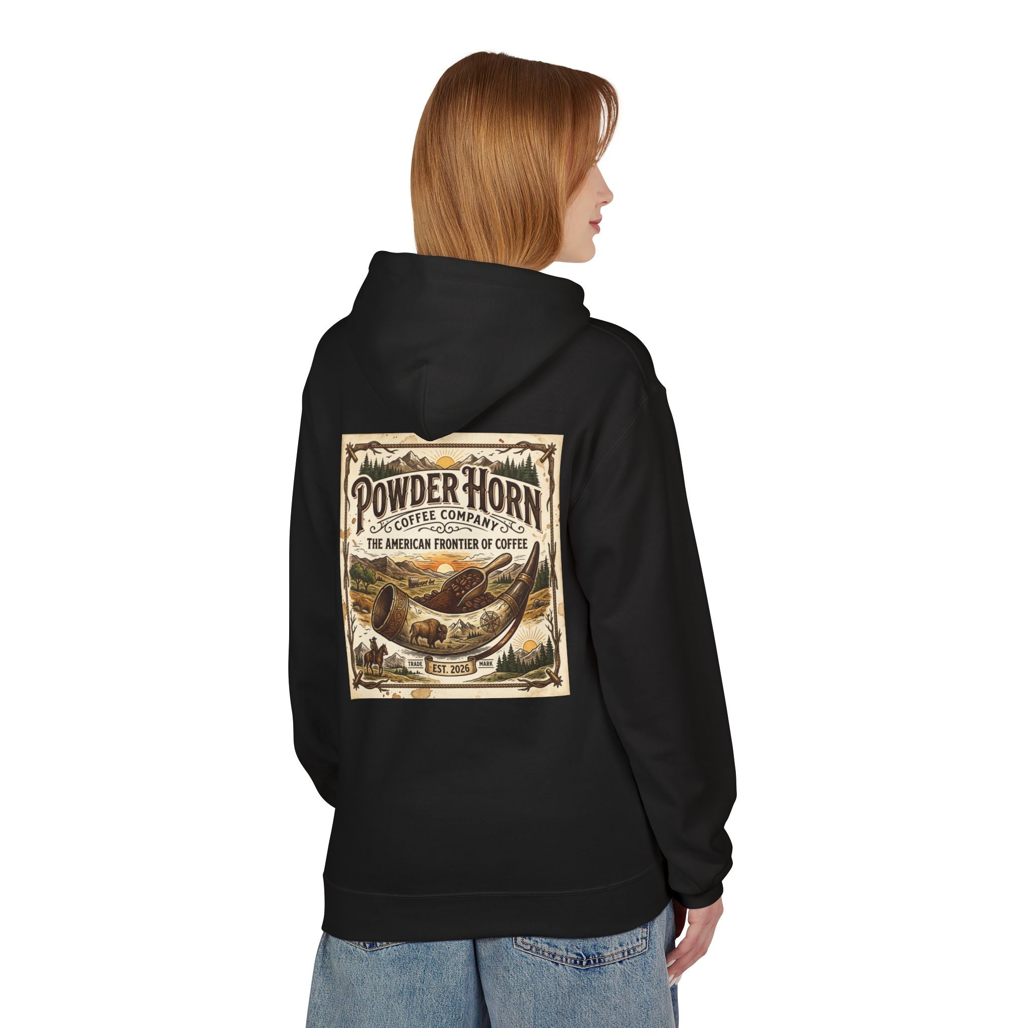 Powder Horn Graphic Hoodie / Frontier