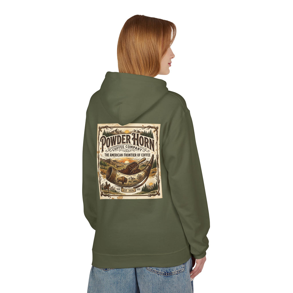 Powder Horn Graphic Hoodie / Frontier