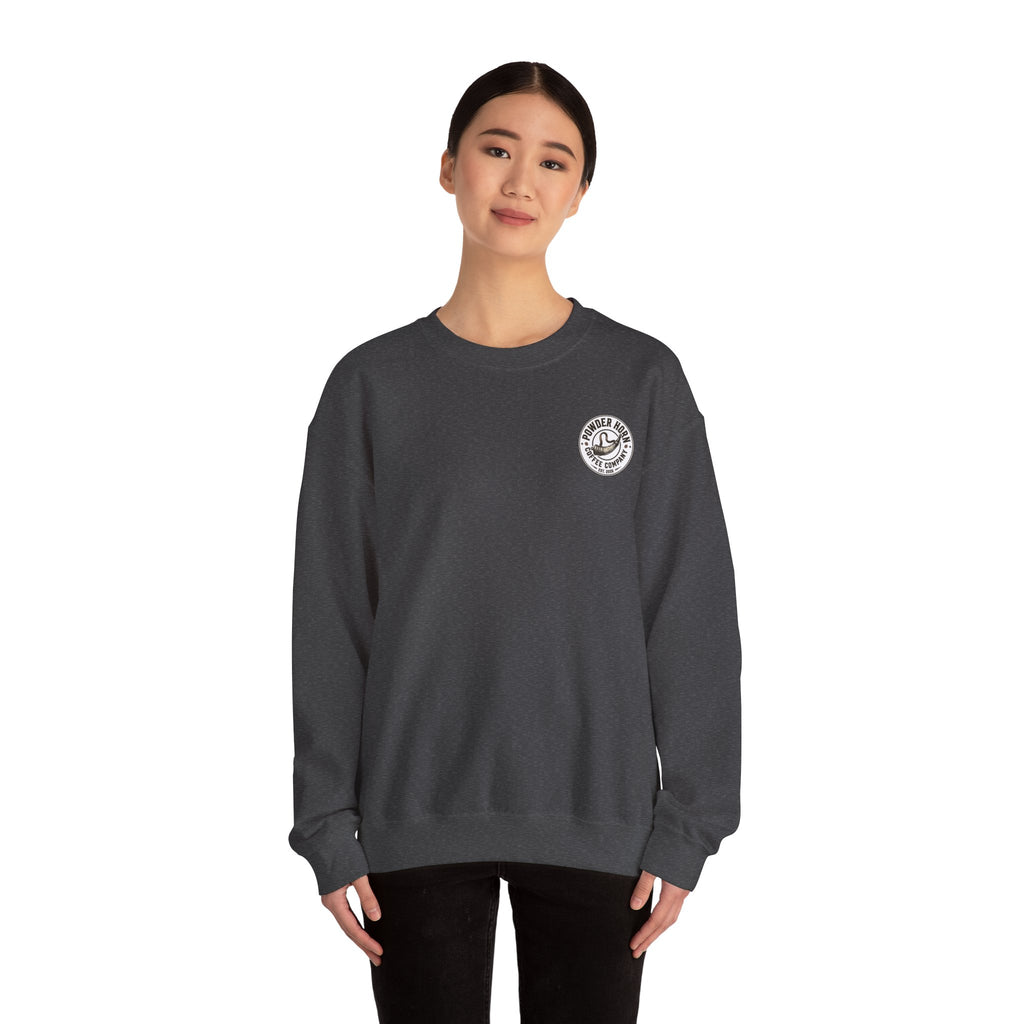 Powder Horn Sweatshirt / Front / White Logo