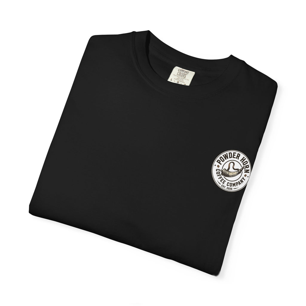 Powder Horn Plain T-shirt / White Logo / Front
