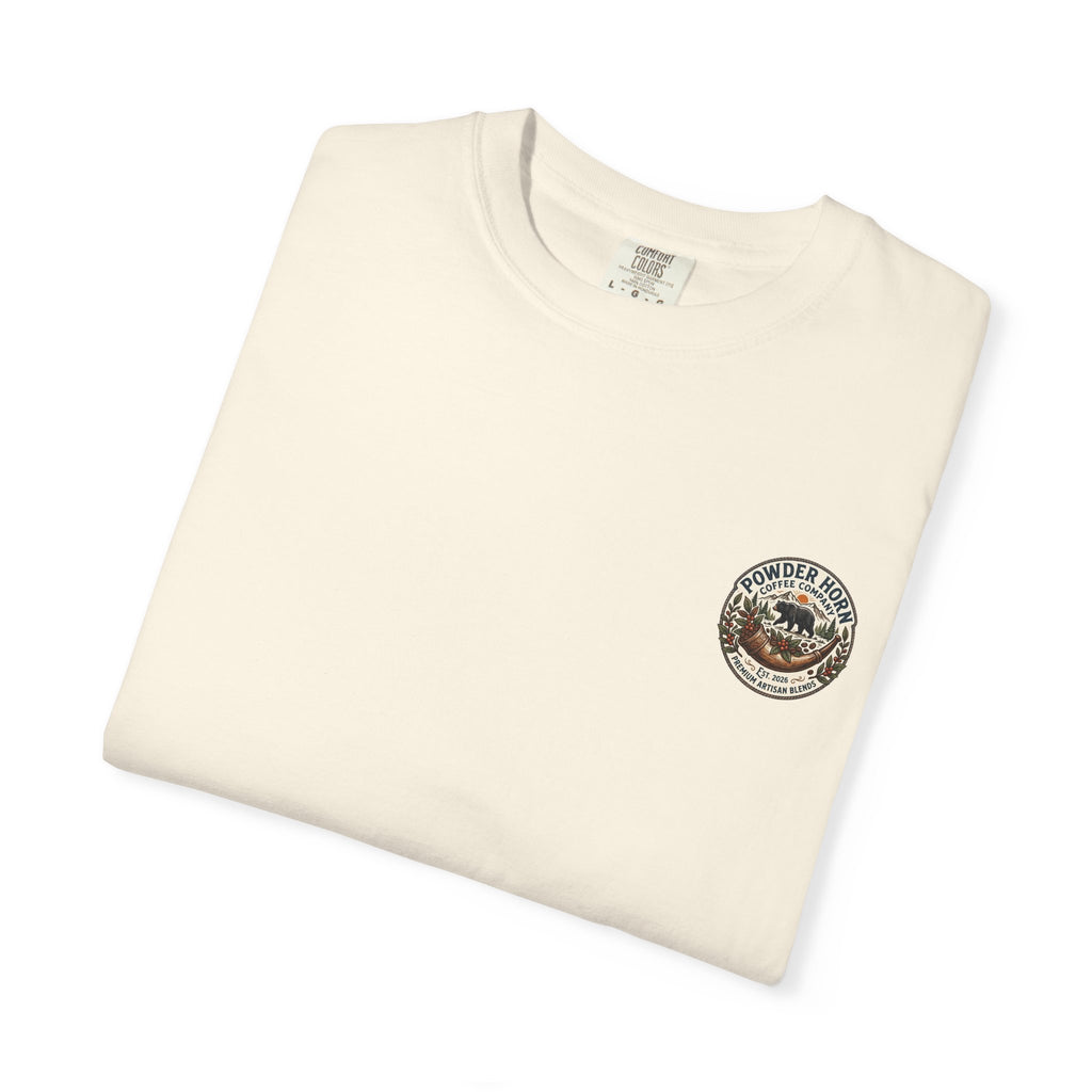 Powder Horn Graphic T-Shirt / Bear Logo / Front Only