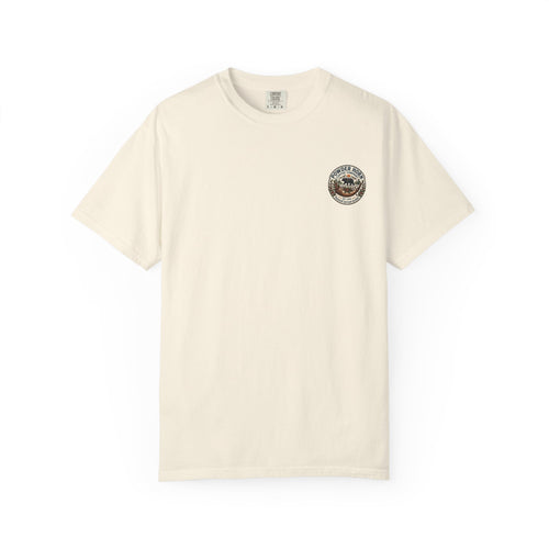 Powder Horn Graphic T-Shirt / Bear Logo Front / Vintage Back