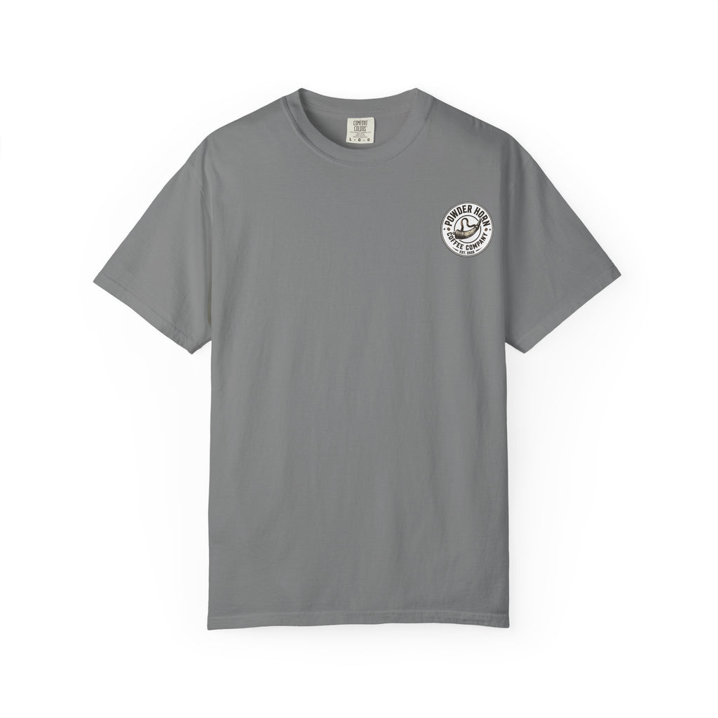 Powder Horn Plain T-shirt / White Logo / Front