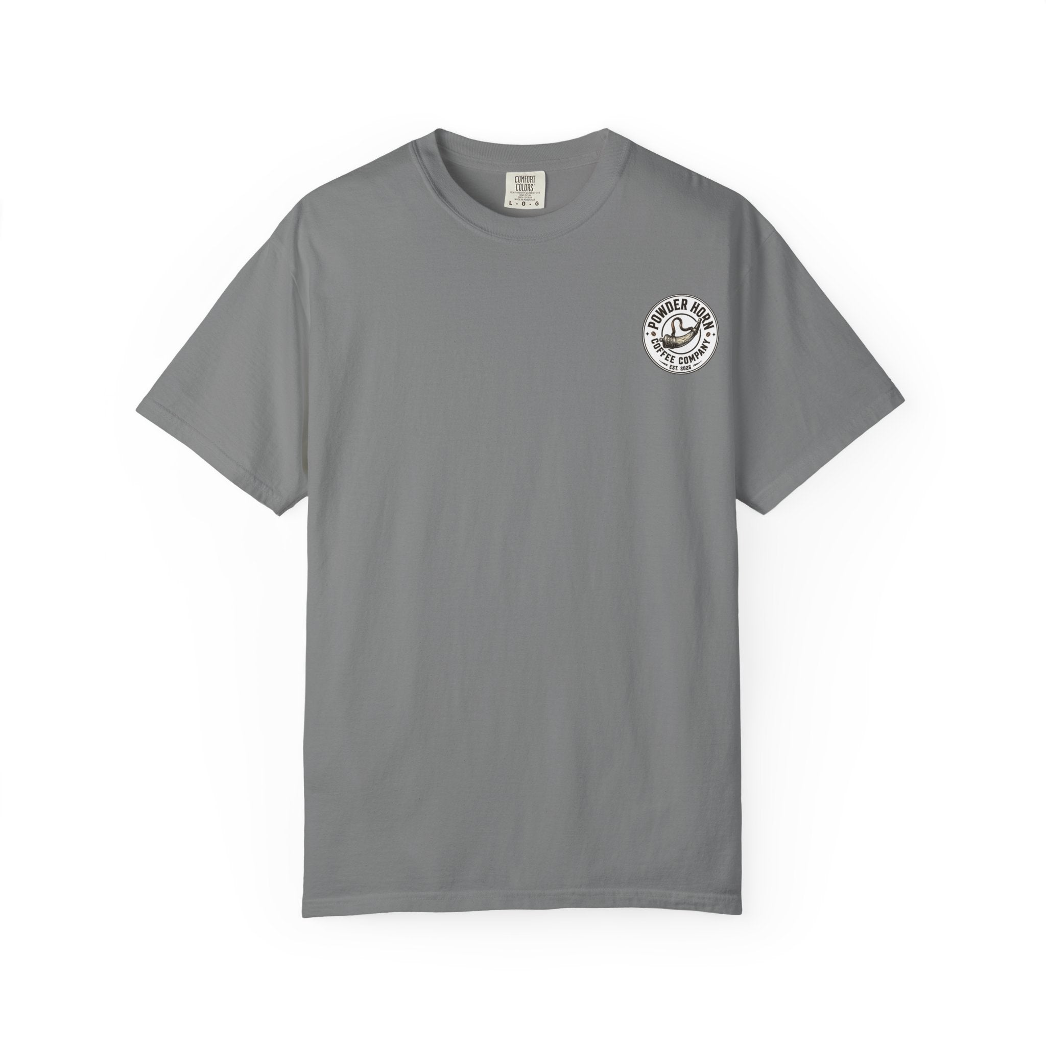 Powder Horn Plain T-shirt / White Logo / Front