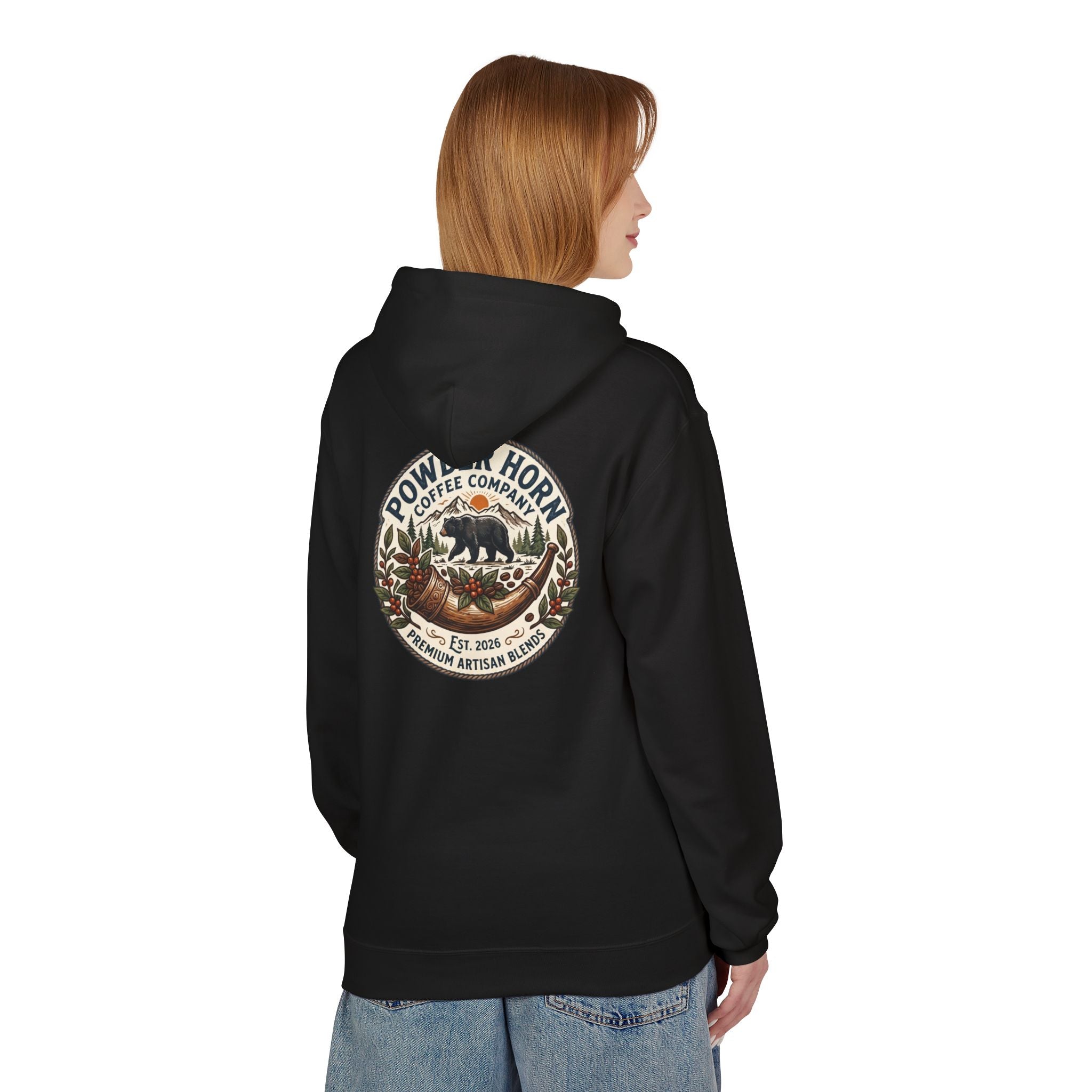 Powder Horn Bear Logo Hoodie