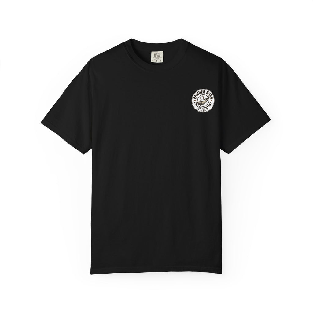 Powder Horn Plain T-shirt / White Logo / Front