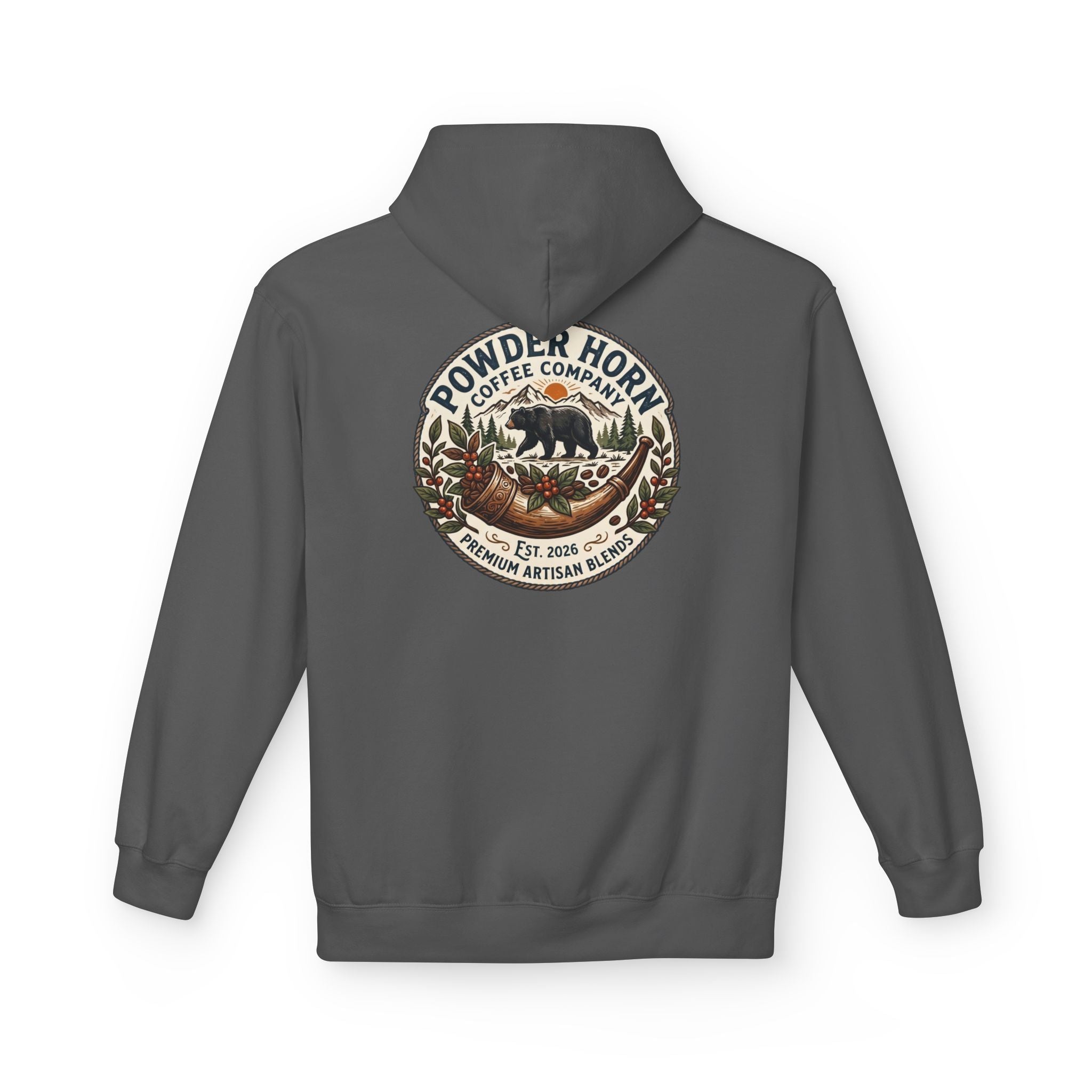 Powder Horn Bear Logo Hoodie