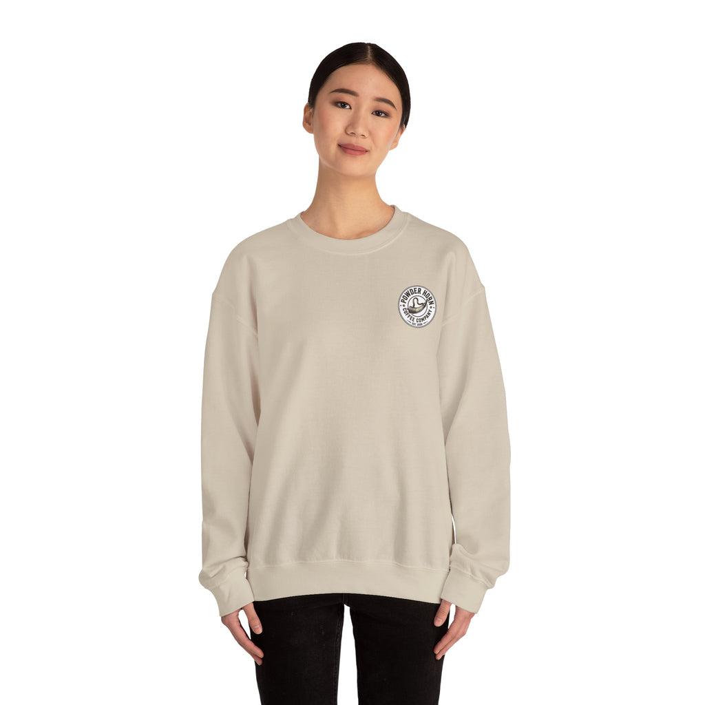 Powder Horn Sweatshirt / Front / White Logo