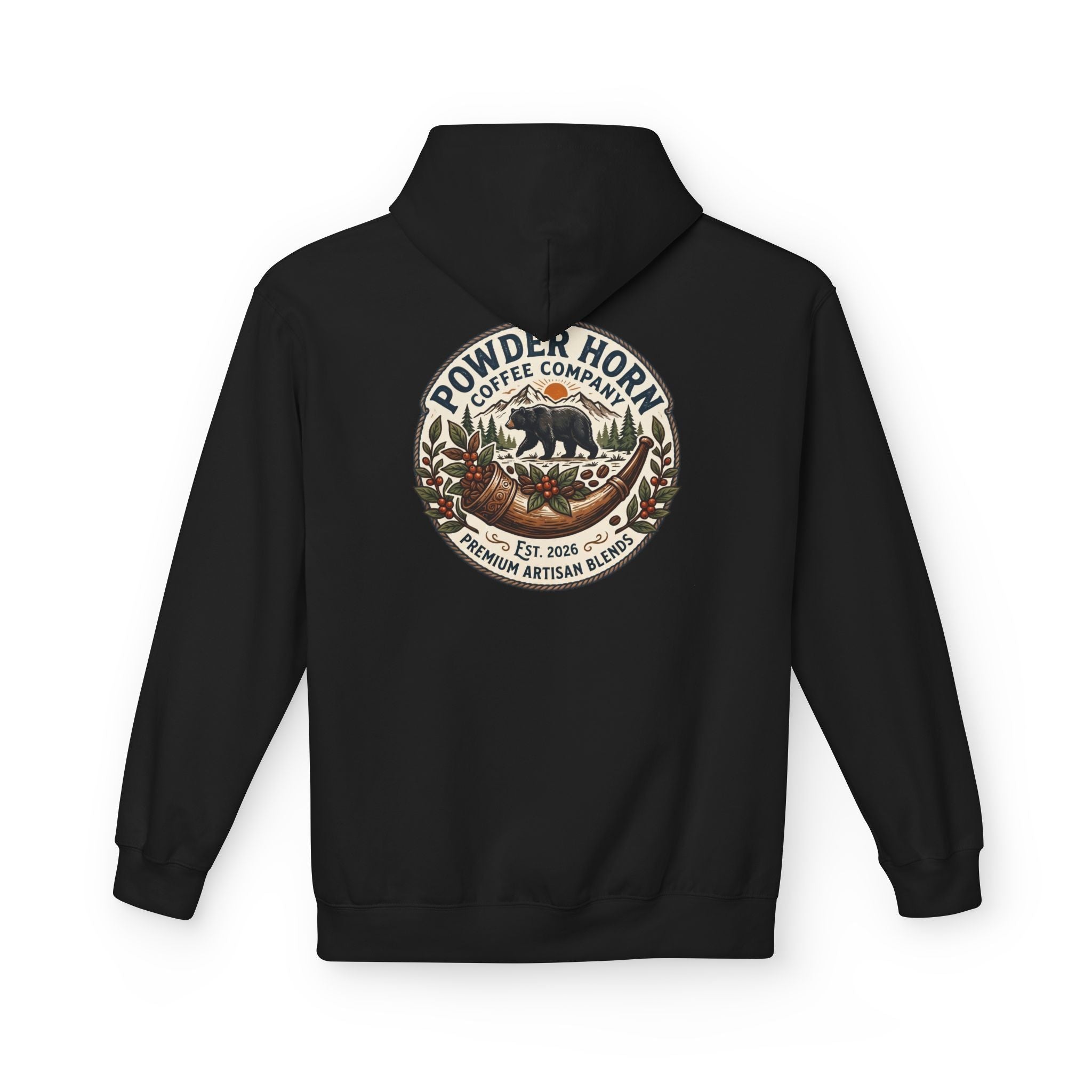 Powder Horn Bear Logo Hoodie