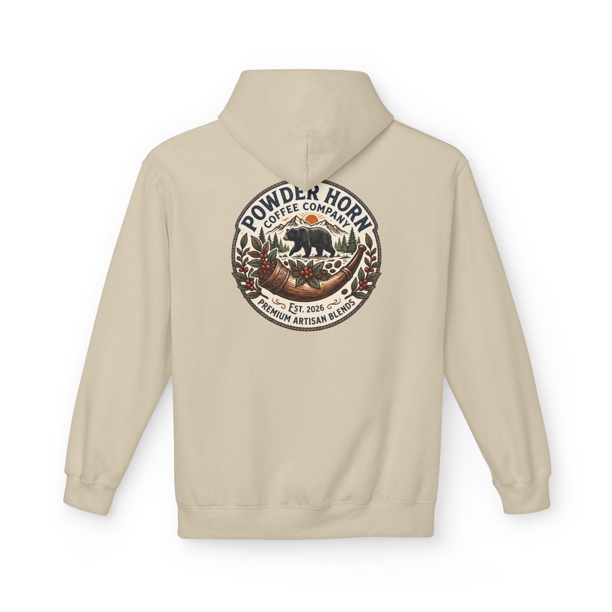 Powder Horn Bear Logo Hoodie