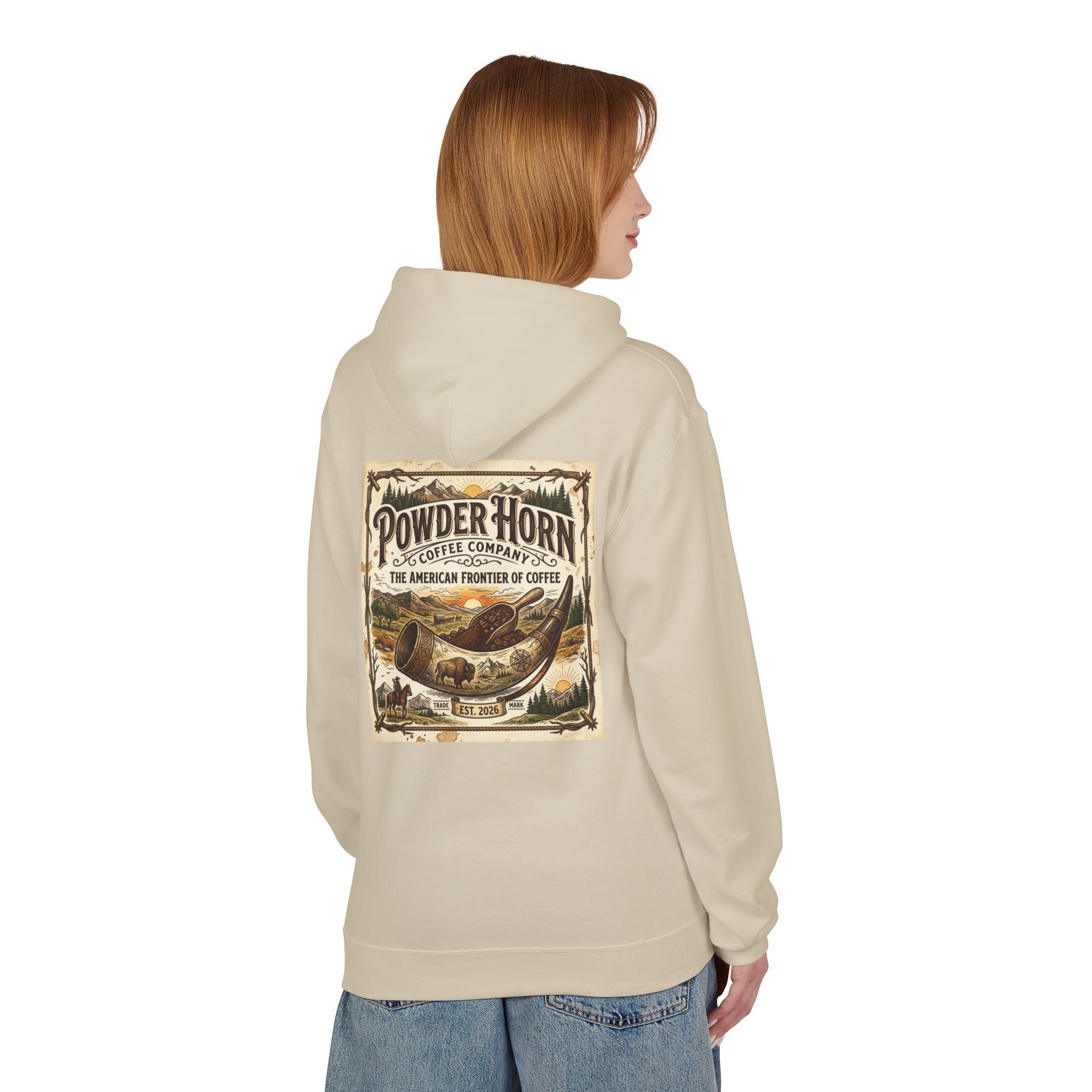 Powder Horn Graphic Hoodie / Frontier