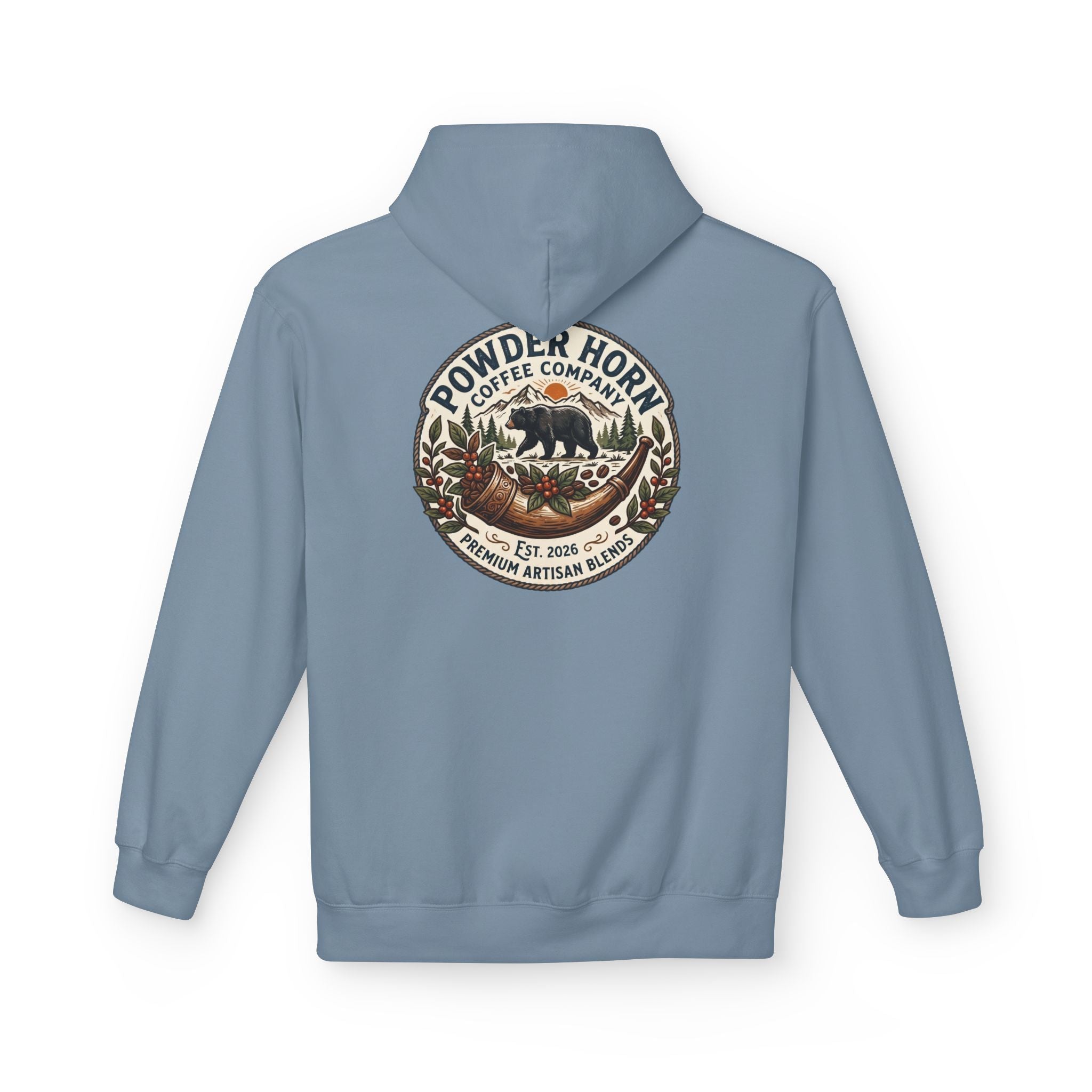 Powder Horn Bear Logo Hoodie