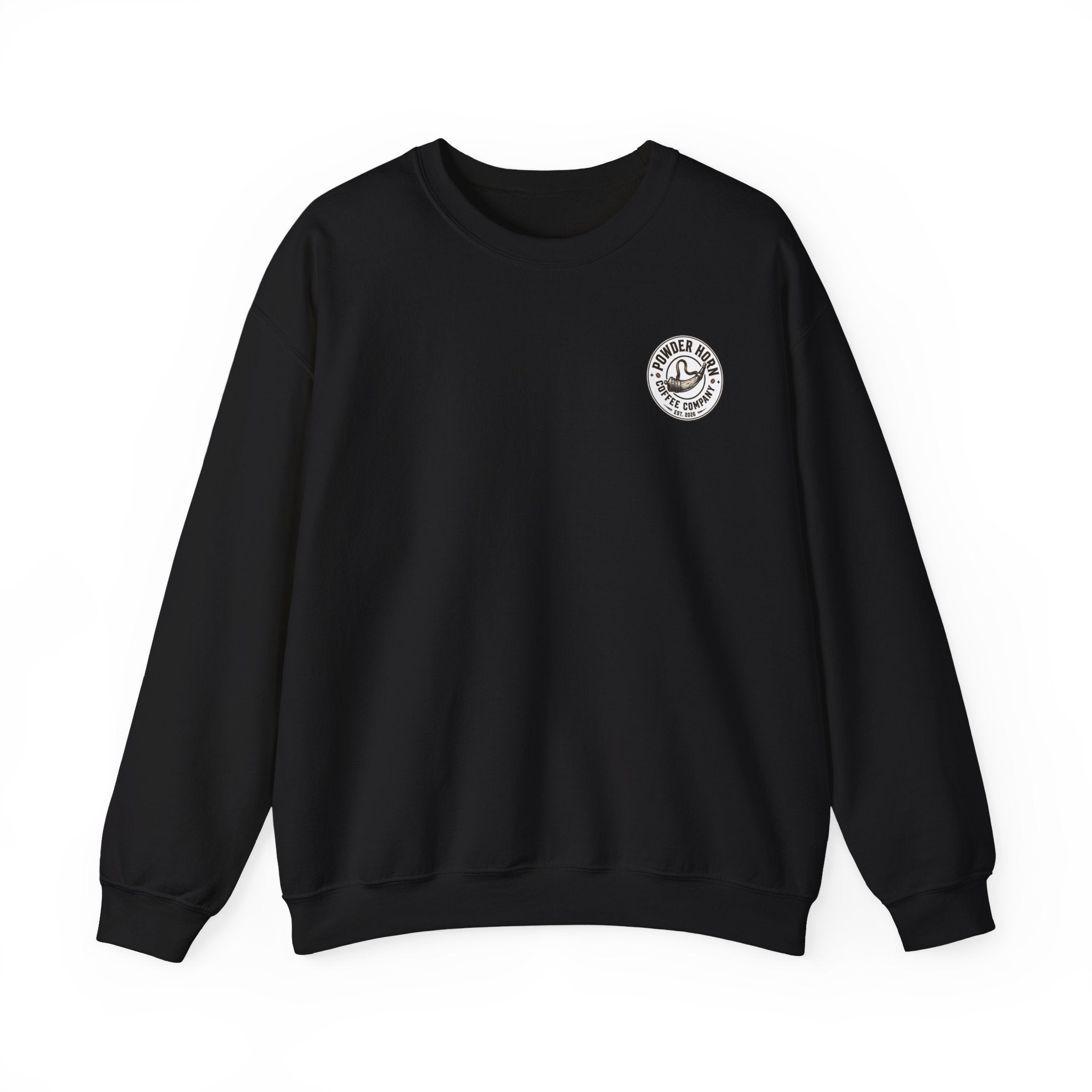 Powder Horn Sweatshirt / Front / White Logo